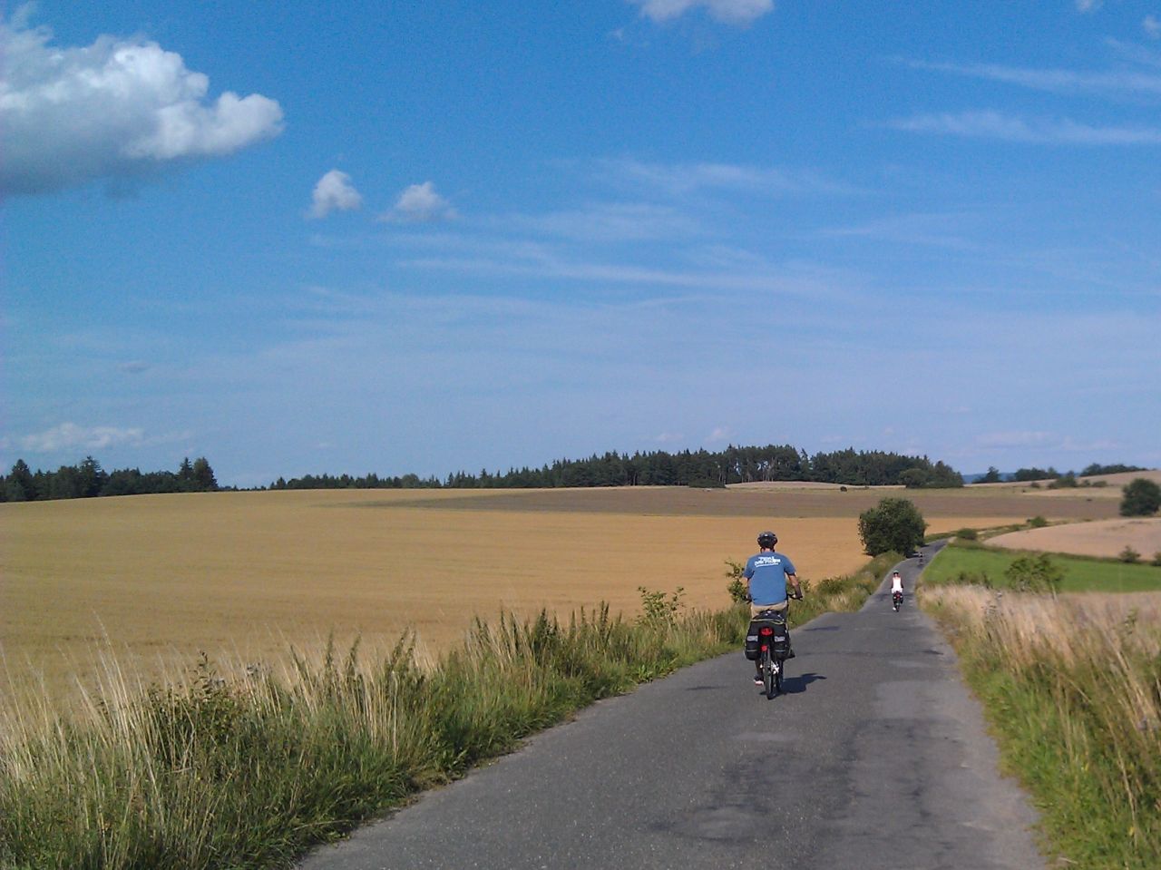 Family cycling progress