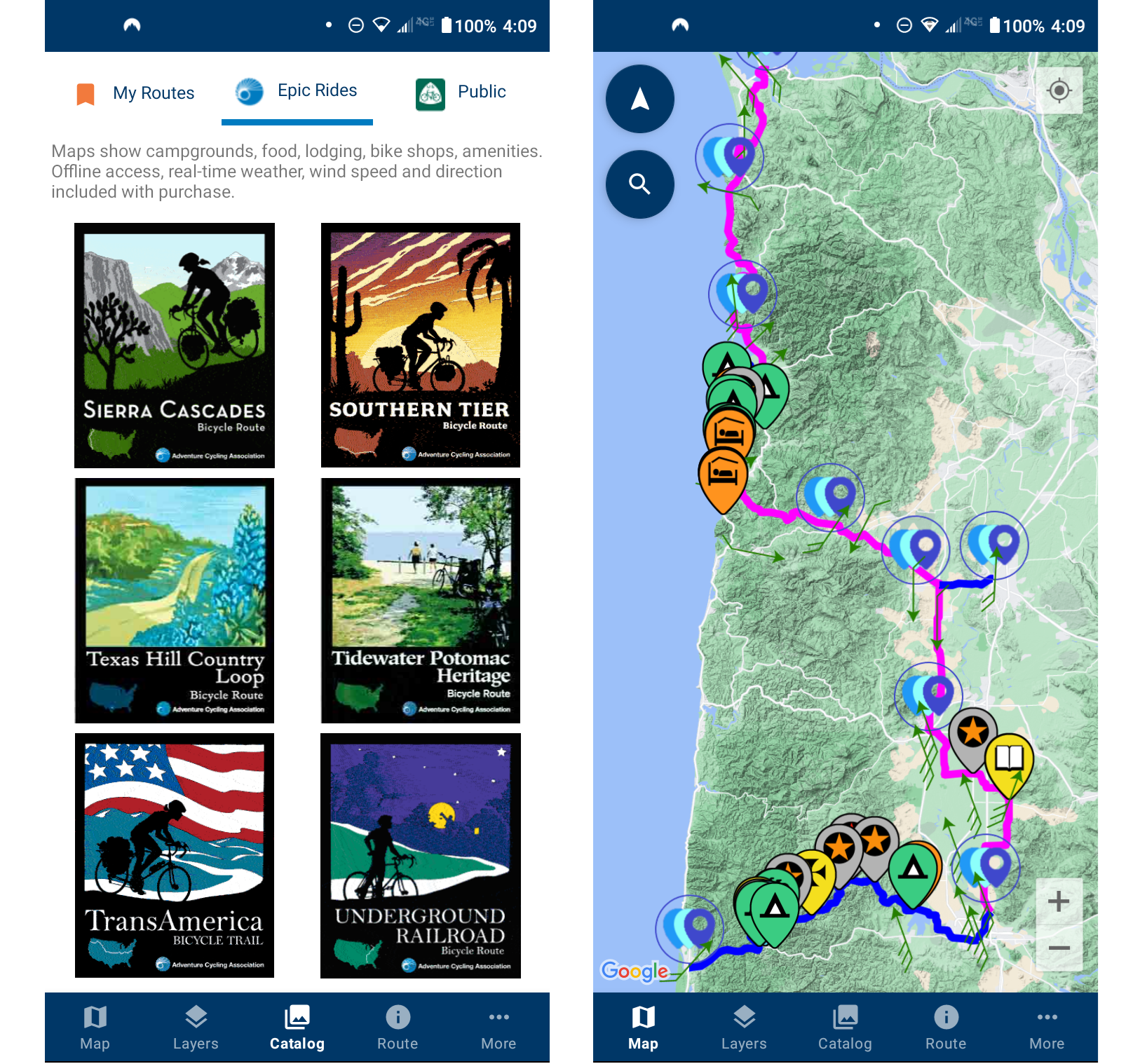 Bicycle Route Navigator evolution